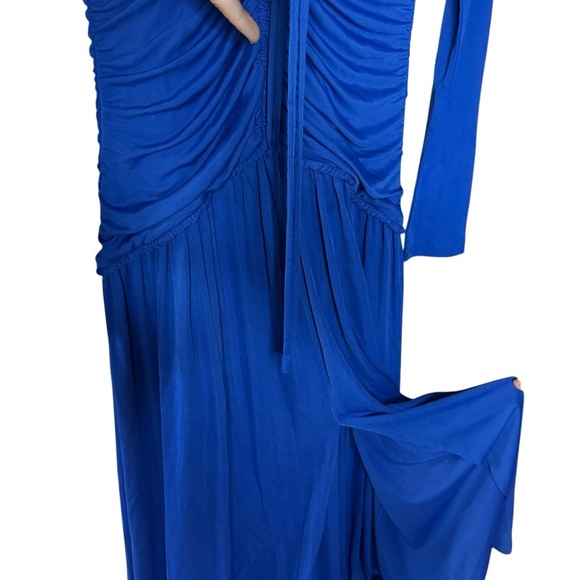 FARM Rio Bright Blue Long Sleeve Midi Dress Size XS NWT - Picture 8 of 14